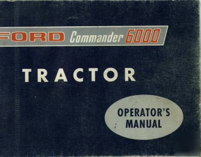Ford commander 6000 manual