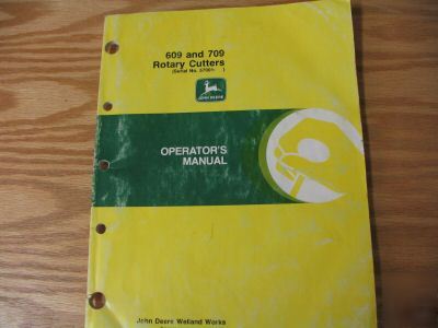 John deere 609 & 709 rotary cutters operators manual