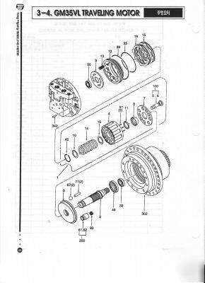 Kawasaki hydraulic/hydrostatic GM35VL cylinder black 