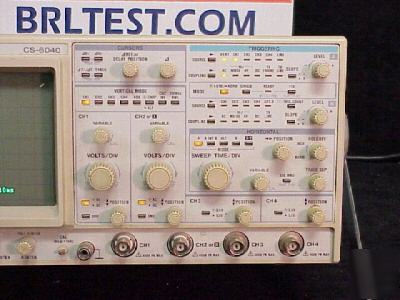 Kenwood cs-6040 oscilloscope 150 mhz / 4 ch no 