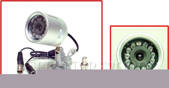Wire 12LED day / night infra red colour cctv camera 