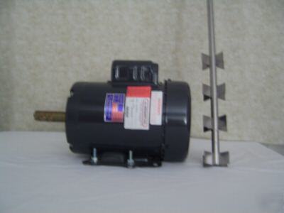 Bolt on mixer with stainless steel shaft and impeller