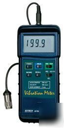 Extech 407860 measure acceleration, velocity, and displ