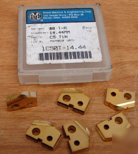New 6PC. spade drills - allied - 14.44MM tin