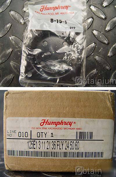 New humphrey 125E pneumatic valve 24V /unused