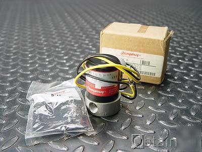New humphrey 125E pneumatic valve 24V /unused