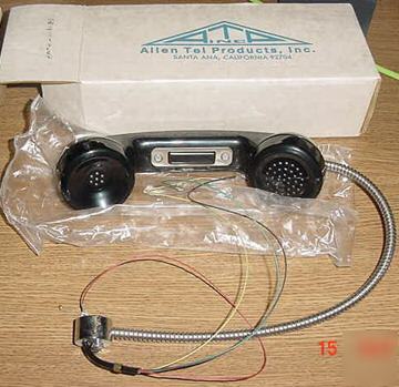 Allen tel armored payphone telephone handset