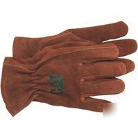 Glove brown split leather m CAT012200M