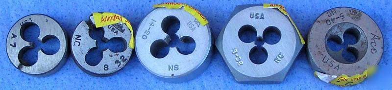 New dies five us made assorted sizes *