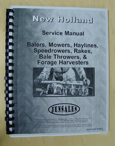 New holland baler/mower service manual (mh-s-hay tools)
