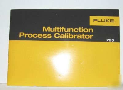 Fluke multi process calibrator 725 spanish manual