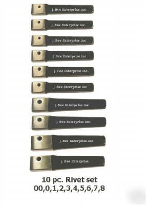 Jbee sheet metal tinners rivet set 00-8 hvac setting 