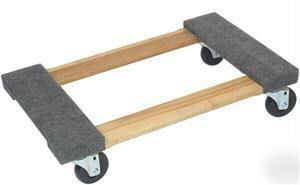 MT10003 wood 4-wheel piano carpeted dolly