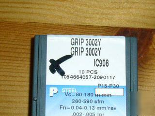 New 10 iscar inserts grip 3002Y IC908