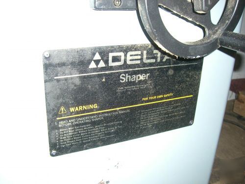 Delta heavy duty wood shaper 43-375 woodworking saw