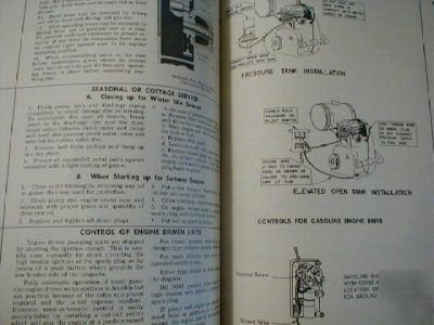 Goulds pumps service & parts manual 100+/- pages c.1950