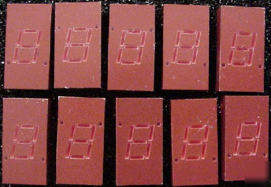 Hp 5082-7613 7 segment display red lot 10 see pic