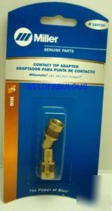Miller 169716 adapter contact tip m-10 m-15 pkg = 2