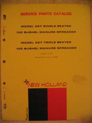 New holland 327 1 3 beater spreader parts manual