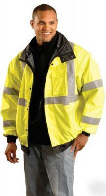 New occunomix lux-tjbj bomber safety jacket, x-large, 