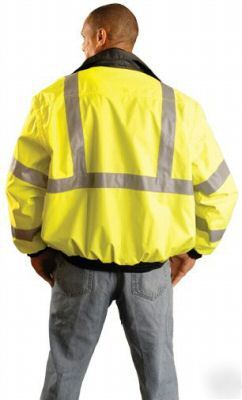 New occunomix lux-tjbj bomber safety jacket, x-large, 