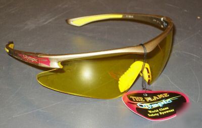 New olympic optical yellow safety glasses lot of 3