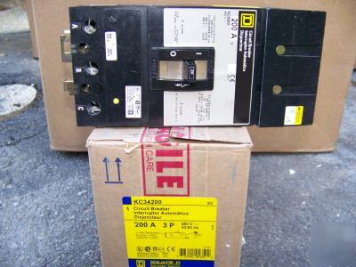 New square d KC34200 3POLE 200AMP 480V circuit breaker 
