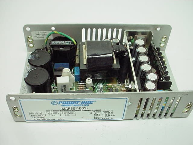 Power one MAP80-4003 dc power supply 15 & 5 vdc 1,3,14A