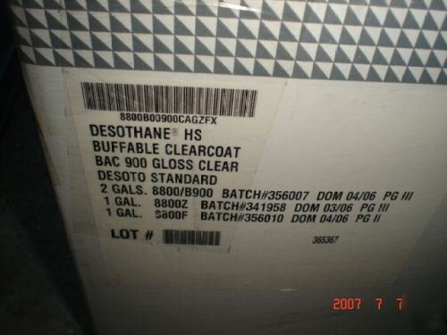 Ppg international clear buffable desothane 4 gal 8800