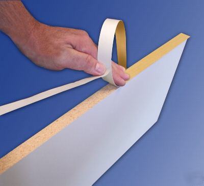 50Â¿ roll of white peel & stick edgebanding by fastcap