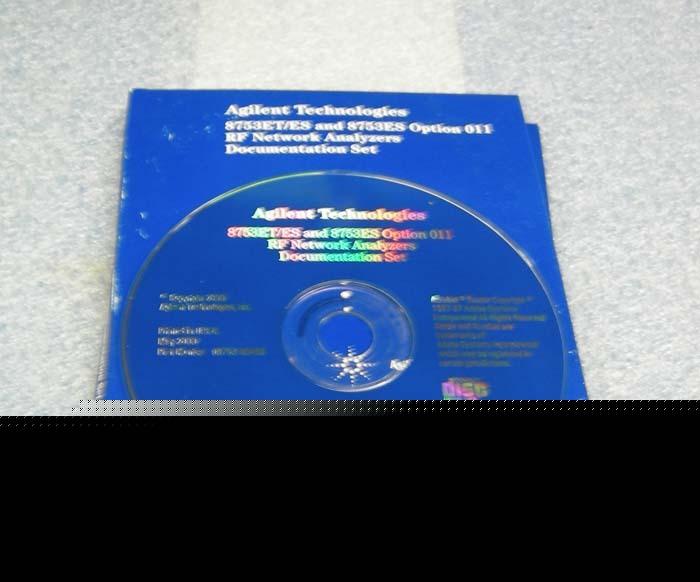 Agilent 8753ET/es rf analyzer documentation software