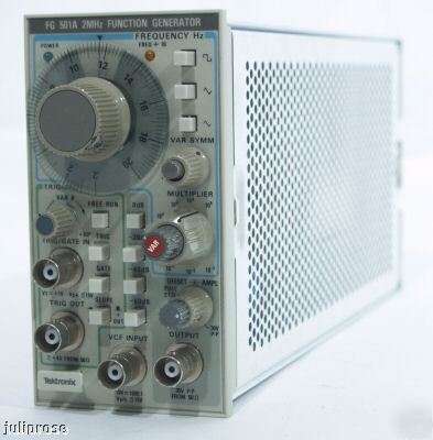 Tektronix FG501A 2MHZ function generator plug-in