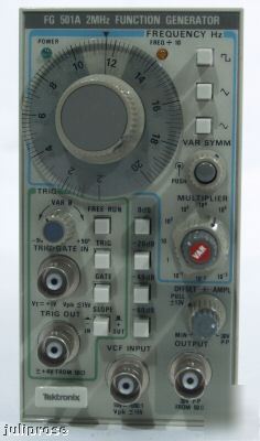Tektronix FG501A 2MHZ function generator plug-in