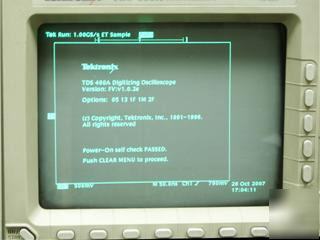 Tektronix tds 460A TDS460A digital scope, certified